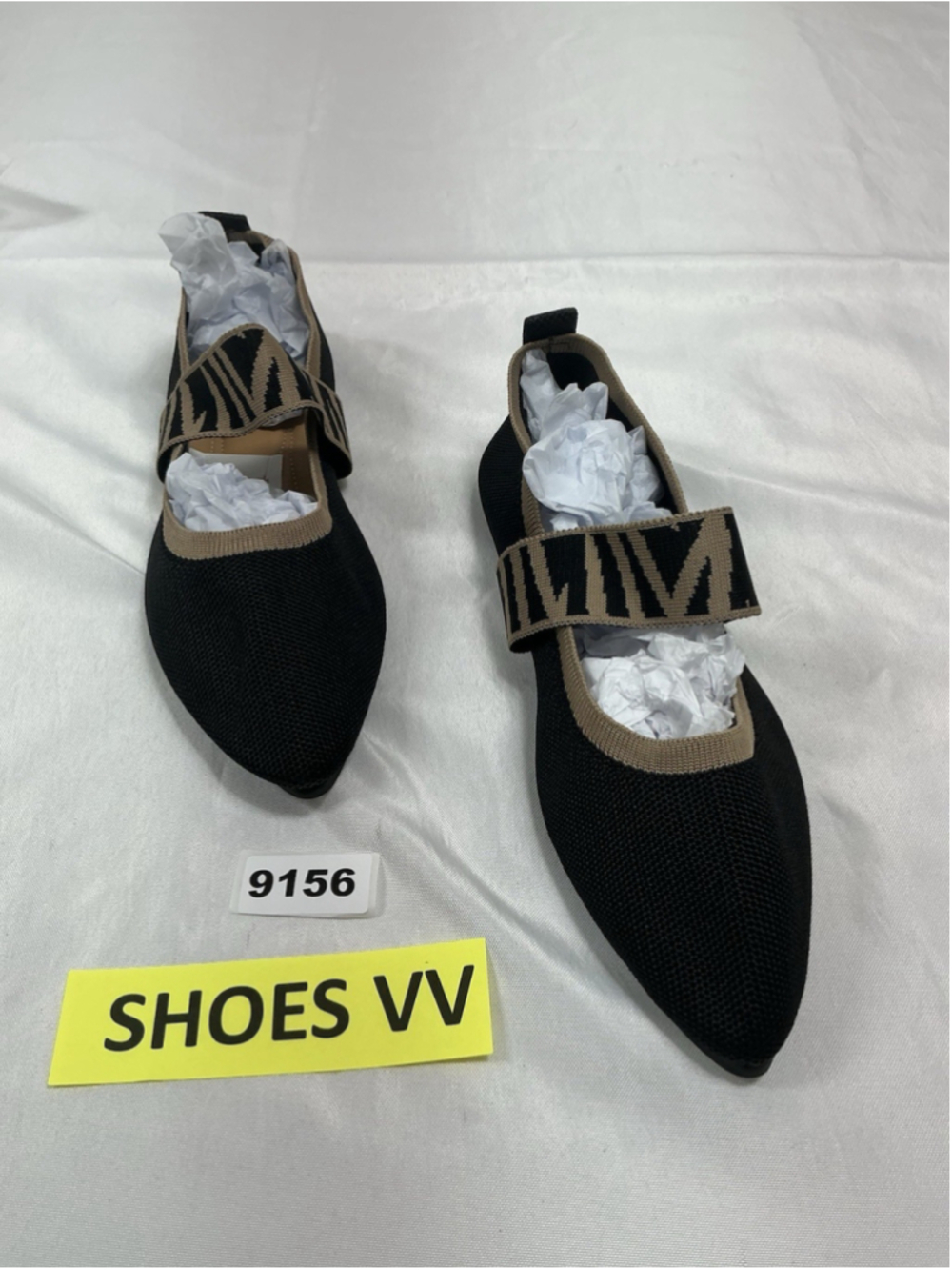 Womans New Retro Slipon Ballet Style Size Eu 43 Us 12-13 Multicolor Pointed Toe